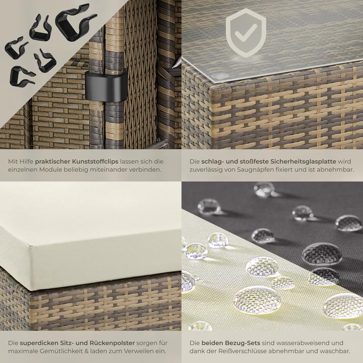 Produktbild tectake Rattan Lounge