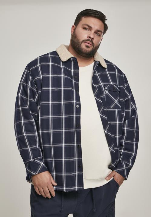 Actual product image Urban Classics Sherpa Lined Shirt Jacket (XXL)