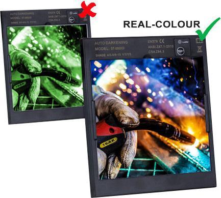 Produktbild Stahlwerk Vollautomatik Schweisshelm ST-950XB REAL COLOUR extra grosses Sichtfeld