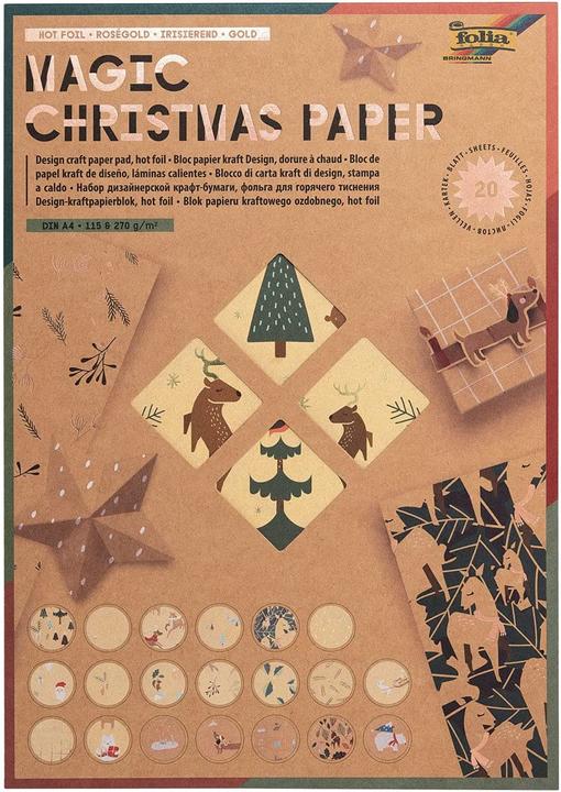 Actual product image Folia Design paper Magic Christmas A4, 115/270 g/m², 20 sheets (270 g/m², 1 x)