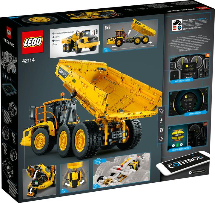 Immagine prodotto LEGO Dumper articolato Volvo (6x6) (42114, LEGO Technic)