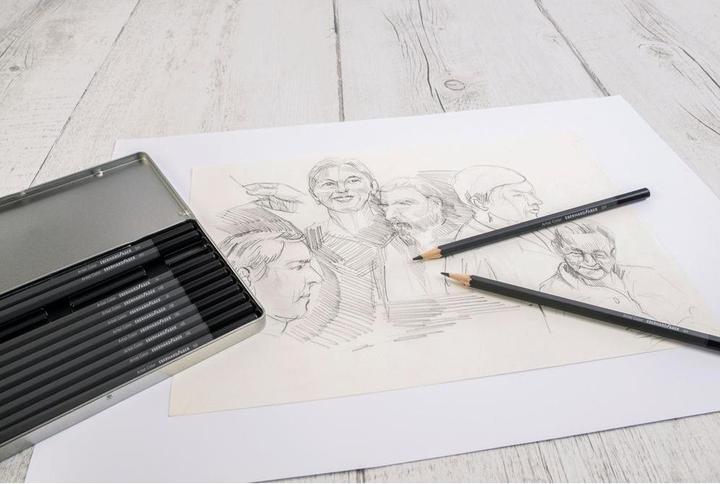 Image du produit EberhardFaber Coffret de crayons de couleur pour artistes (B, 6B, 5H, 4h, 3H, 2H, Dur, HB, 2B, 3B, 4B, 5B, 12 x)