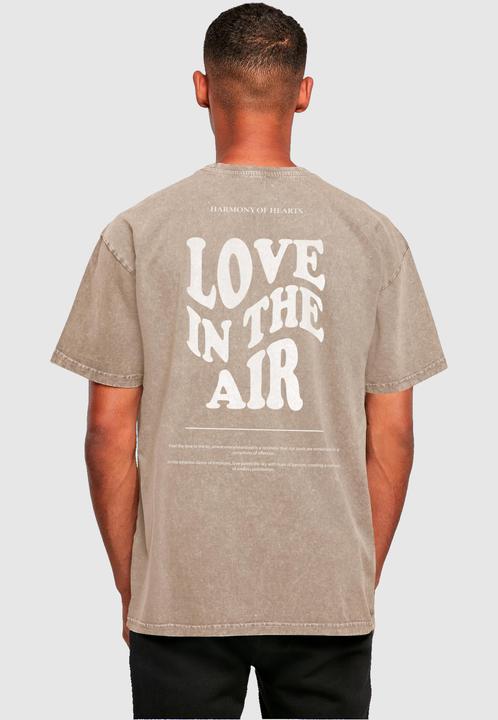 Actual product image Merchcode Love In The Air Acid Washed Heavy Oversize Tee - 136177 (XL)