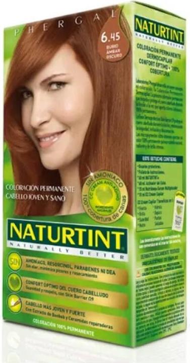 Image du produit Naturtint Coloration sans ammoniaque avec un pourcentage élevé d'ingrédients naturels 170ml 6.45 Dark Amber (6.45 Ambre foncé Blond)