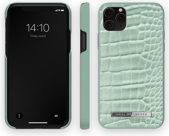 Actual product image iDeal Of Sweden Designer Hard Cover Mint Croco (Apple iPhone X, Apple iPhone XS, Apple iPhone 11 Pro)