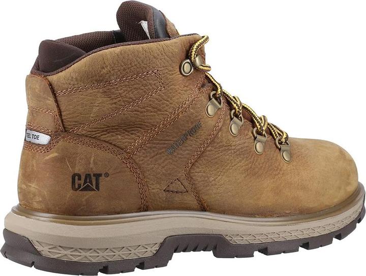 Actual product image Cat Mens Exposition Hiker Leather Safety Boots (40)