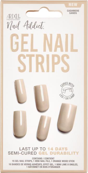 Ardell Nail Addict - Gel Nail Strips Cashmere Sands (Nagelutensil, Beige)