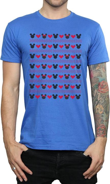 Disney Mickey And Minnie Christmas Hearts TShirt (XL)