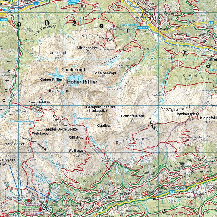 Produktbild Landeck - Reschenpass, Wander-, Rad- und Freizeitkarte 1:50.000, freytag & berndt, WK 254