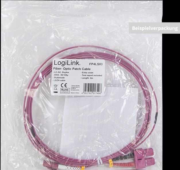 Produktbild LogiLink Netzwerkkabel (U/FTP, CAT6a, 3 m)
