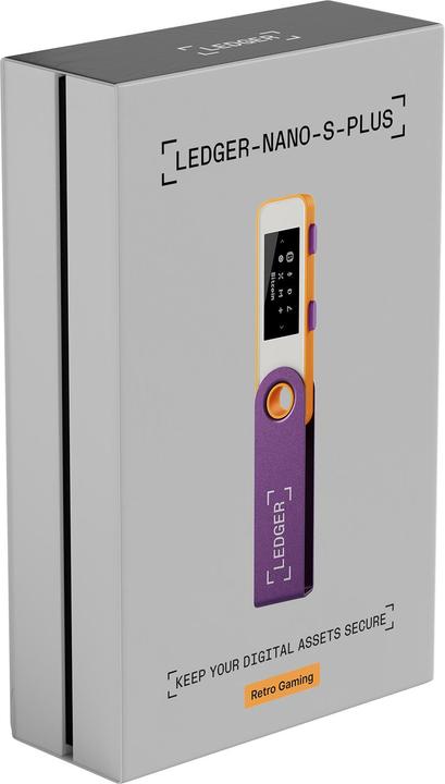 Productafbeelding Ledger Nano S Plus - Retro gamen (Ripple, Bitcoin, Litecoin, Cardano, TRON, Bitcoin Cash, Ethereum Klassiek, Ether, Stellaire, Monero, Dogecoin)