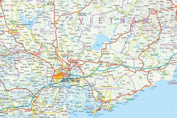 Produktbild Landkarte Vietnam Süd (1:600.000)