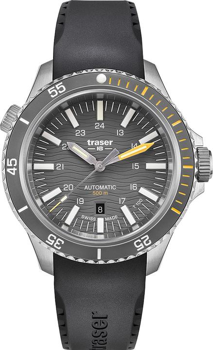 Traser H3 110330 P67 Diver Automatik T100 Grey 46mm 50ATM (Sportuhr, 46 mm)