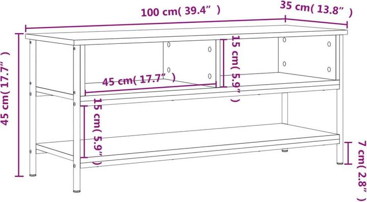 Produktbild VidaXL Kaiser (100 x 35 x 45 cm)