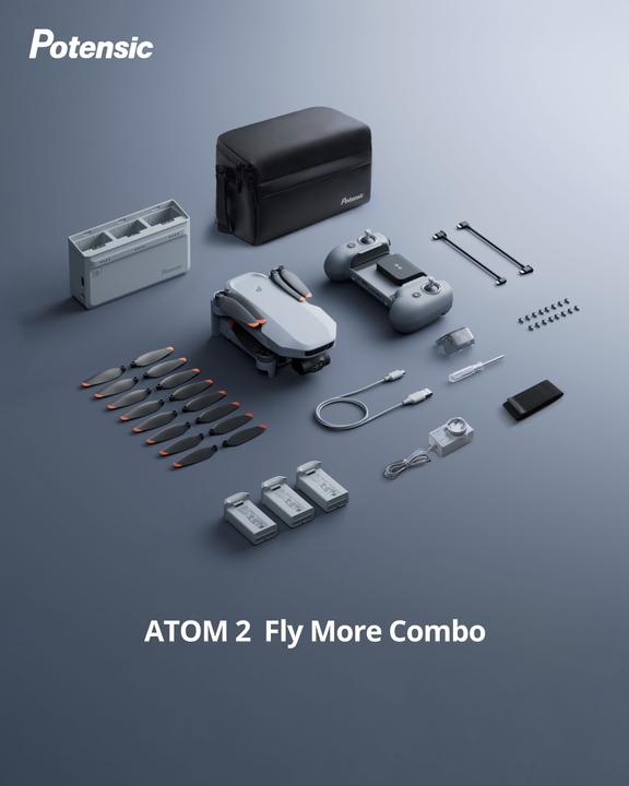 Actual product image Potensic Atom 2 Fly More Combo (32 min, 249 g, 48 Mpx)