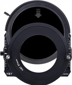 Image du produit H&Y Grauer Rundfilter ND4000 K-Serie HD MRC – 95 mm Drop-in (95 mm, Filtre gris neutre)