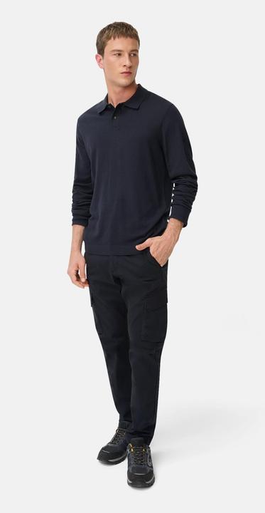 Image du produit Camel Active Leichtes Langarm Polo aus reiner Baumwolle (M)