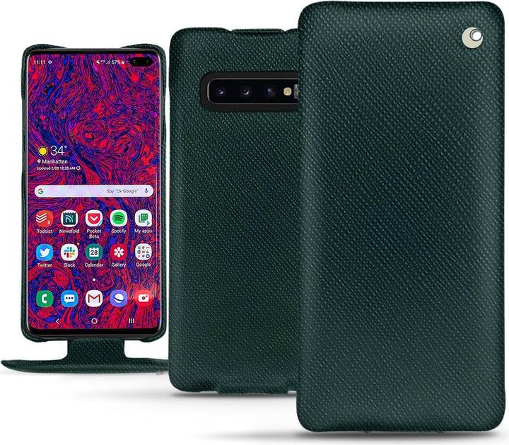 Actual product image Noreve Leather cover vertical (Samsung Galaxy S10+)