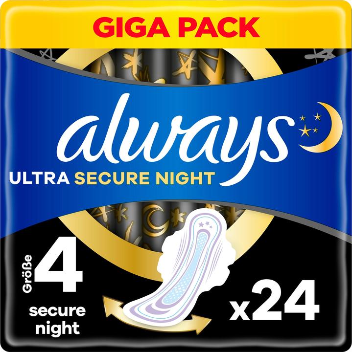 Produktbild Always Ultra Secure Night (24 x, Damenbinden)
