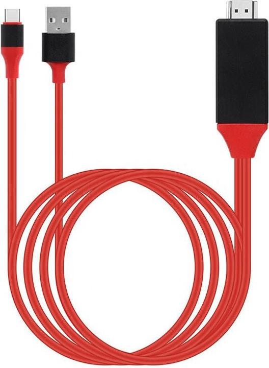 Immagine prodotto Hermex Cavo adattatore USB-A USB-C HDMI da 2 m USB-C USB-A HDMI USB-A USB-C HDMI (2 m, HDMI)