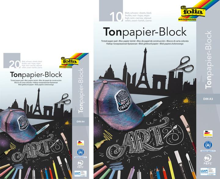 Image du produit Folia Dessin et artisanat Bloc A3 (A3, Blanc, Couverture rigide)