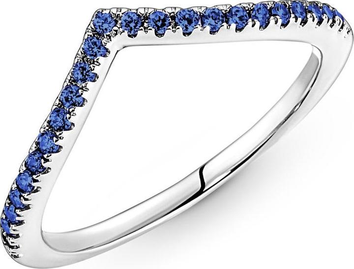 Immagine prodotto Pandora Anello blu scintillante Wishbone (48, 925 Argento)