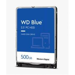 Actual product image WD Blue Mobile 500GB HDD 5400rpm SATA serial ATA 6Gb/s 128MB cache 6.4cm 2.5" RoHS compliant internal (0.50 TB, 2.5", SMR)
