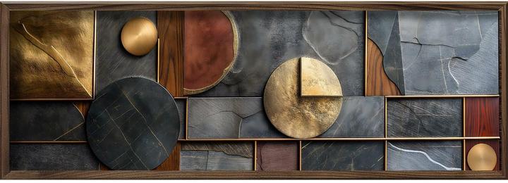 Produktbild Wallxpert Bild Shapes 120 x 40 cm, Motiv: Muster (120 x 40 x 3.5 cm)