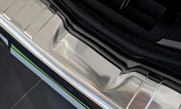 Produktbild Avisa Edelstahl Ladekantenschutz für Dacia Spring Elektro ab 2021 bis heute (Heck)