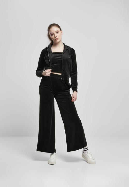 Image du produit Urban Classics Sweatpants femme taille haute en velours (XS)