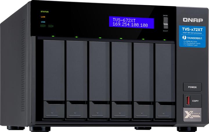 Produktbild QNAP TVS-672XT-i3-8G (0 TB)