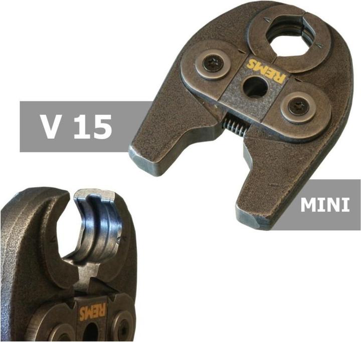 Actual product image Rems Presstang Mini V 15 - t/Nirosan, Viega, Frabo m.m. (150 mm)