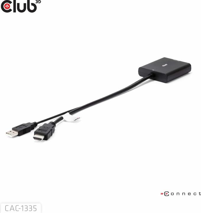 Actual product image Club 3D HDMI + Micro USB zu (DP, 0.72 cm)