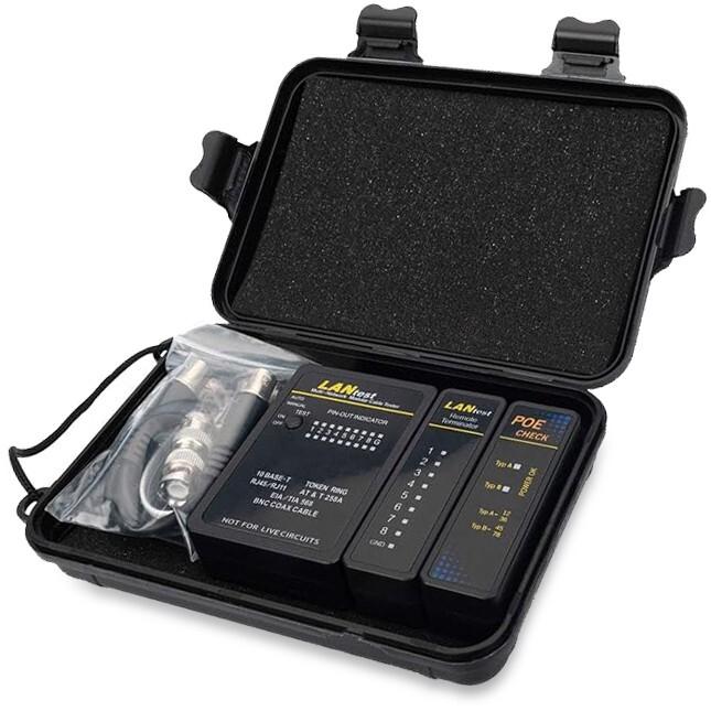 Actual product image equip Cable tester network f. /RJ11/RJ12/BNC cable bw