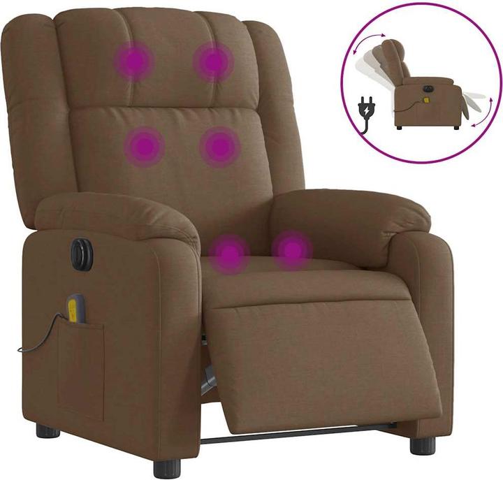 Immagine prodotto VidaXL Sedia da massaggio elettrica in tessuto