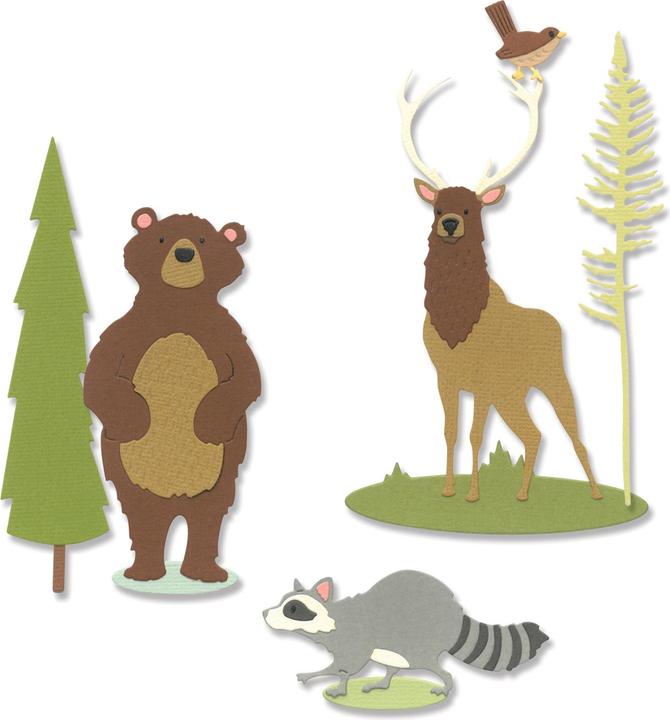 Sizzix Thinlits punching template "Forest Animals #2" (8 Sheets)