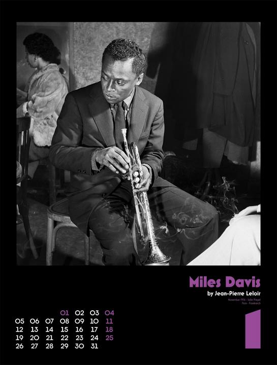 Produktbild Jazz Kalender 2026 (Englisch, Deutsch, Französisch, Spanisch)