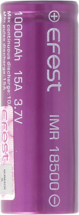 Produktbild Efest Akku Purple IMR18500 ungeschützt (1 Stk., 18500, 1000 mAh)
