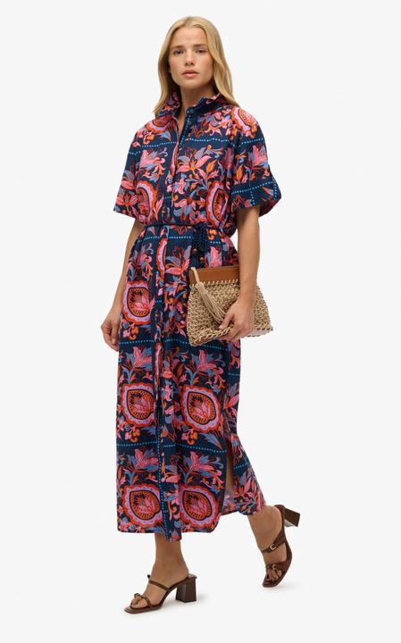 Image du produit Superdry Robe-chemise longue en lin