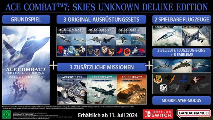 Produktbild Bandai Namco Ace Combat 7: Skies Unknown - Deluxe Edition (Switch, DE, FR, IT)