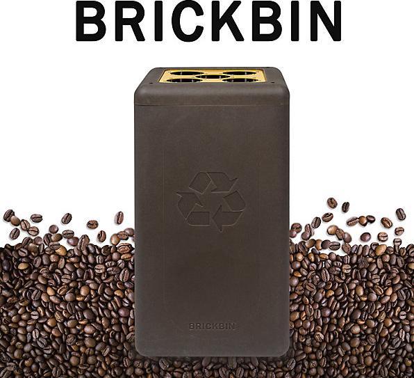 Produktbild kaiserkraft Wertstoffsammler BrickBin aus Kaffeesatz (65 l)