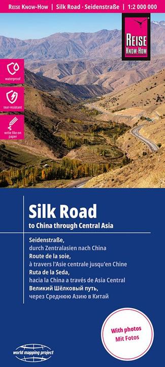 Produktbild Landkarte Seidenstrasse (1:2.000.000): Durch Zentralasien nach China