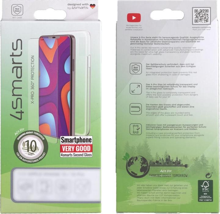 Produktbild 4smarts 360° Set X-Pro Full Cover Glas,Montager.+UltiMag Hülle (Apple iPhone 14 Pro Max)