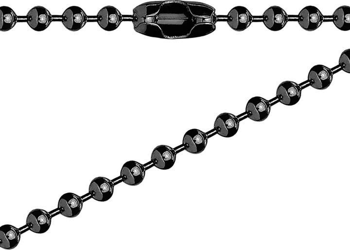 Star Piercing Kette mit Kugeln schwarz (Chirurgenstahl 316L, ohne Messing)