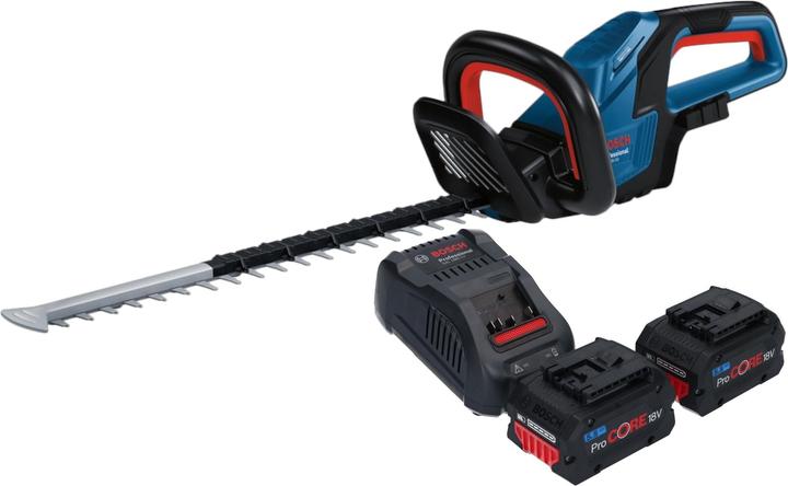 Actual product image Bosch Professional Bosch GHE 18V-50 Professional Akku Heckenschere 18 V 50 cm Brushless + 2x ProCORE Akku 5,5 Ah + (Rechargeable battery operated)
