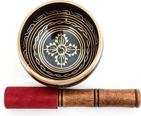 Image du produit Cachet Bol chantant avec mailloche en cuir (Percussion)