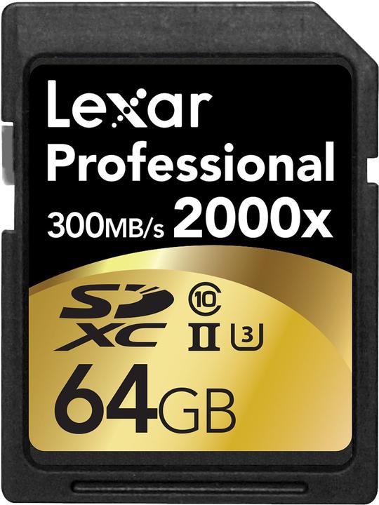 Image du produit Lexar Sdxc (64 Go, SDXC, U3, UHS-II)
