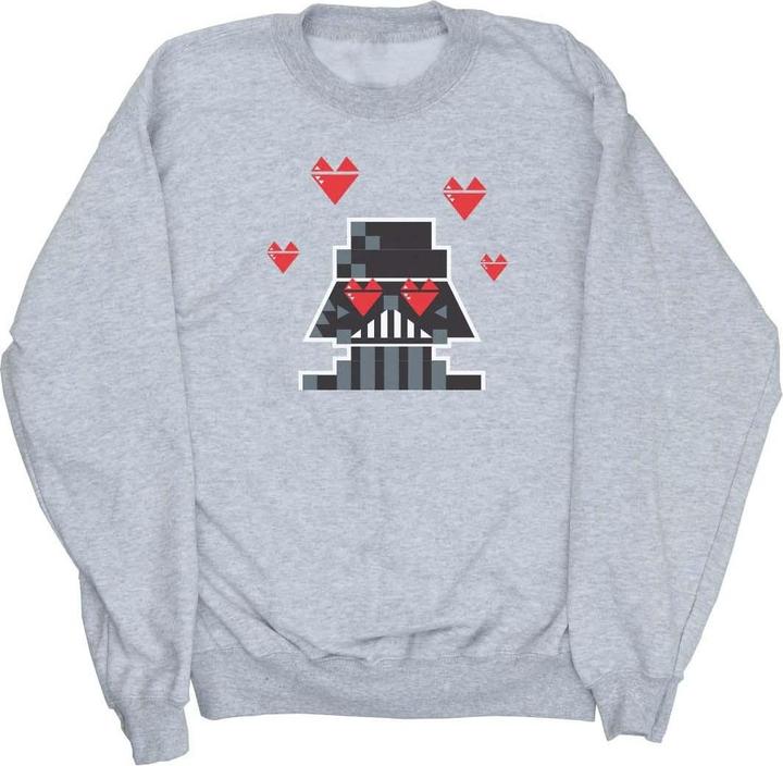Actual product image Star Wars Mens Valentines Vader In Love Sweatshirt (4XL)