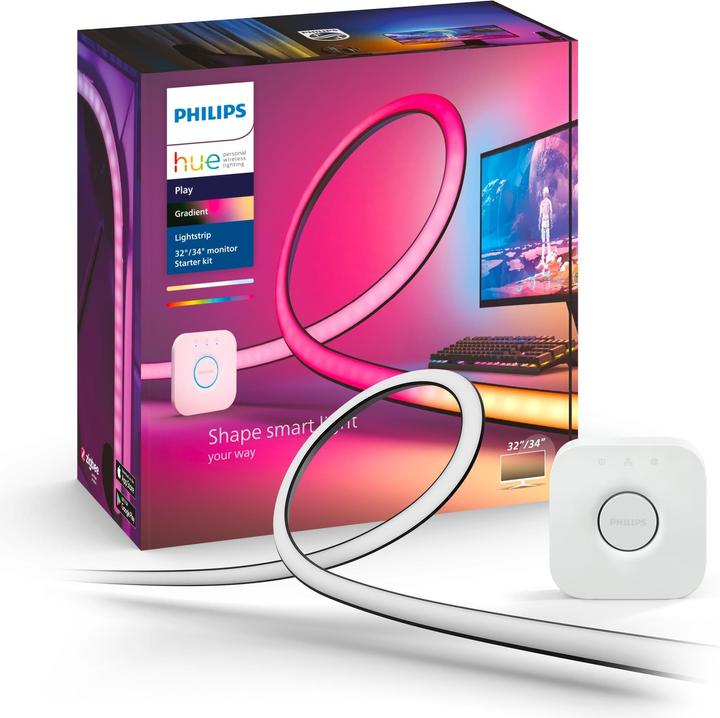 Immagine prodotto Philips Hue Play Gradient incl. Ponte (Multicolore, 116.50 cm, Interno)