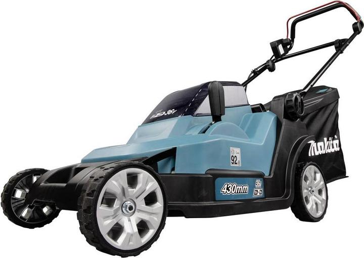 Image du produit Makita DLM432PT2 Tondeuse à gazon sans fil 2X18V, 43cm, 2X5,0Ah Li-Ion DC18RD, 3 (Fonctionnement sur batterie)